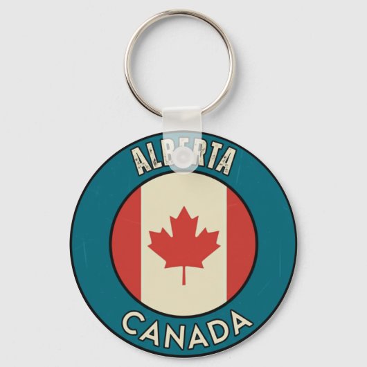 Provinz Alberta Kanada Schlüsselanhänger (Vorderseite)