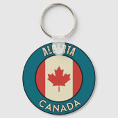 Provinz Alberta Kanada Schlüsselanhänger (Rückseite)