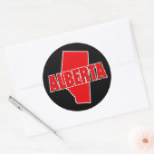 Provinz Alberta Runder Aufkleber (Umschlag)