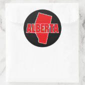 Provinz Alberta Runder Aufkleber (Tasche)