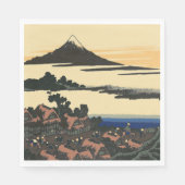Provinz Ancient Kai | Katsushika Hokusai zeichnend Serviette (Vorderseite)