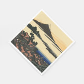 Provinz Ancient Kai | Katsushika Hokusai zeichnend Serviette (Ecke)