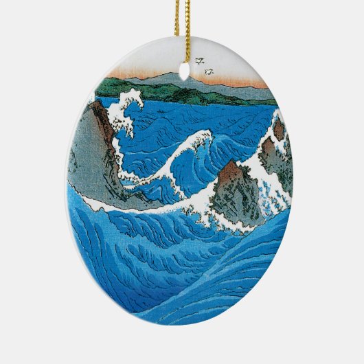 Provinz Awa, Naruto Whirlpools von Ando Hiroshige Keramikornament (Rechts)