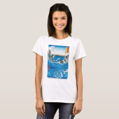 Provinz Awa, Naruto Whirlpools von Ando Hiroshige T-Shirt (Vorne ganz)