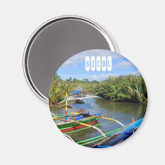 Provinz Bicol Magnet (Vorderseite/Rückseite)