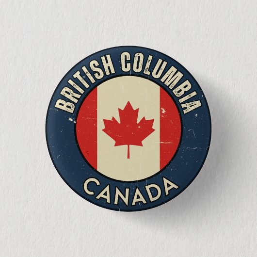 Provinz British Columbia Kanada Button (Vorderseite)