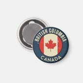 Provinz British Columbia Kanada Magnet (Vorderseite/Rückseite)