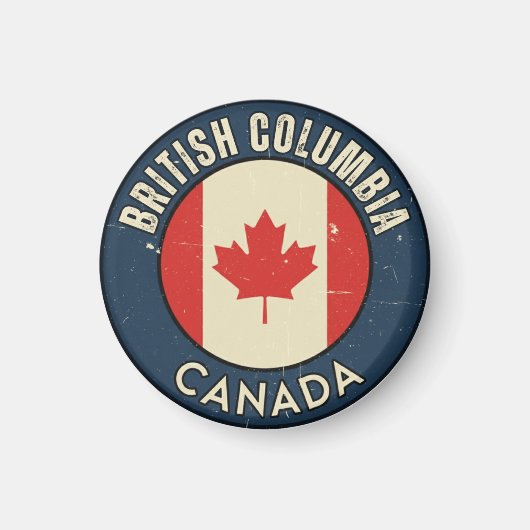 Provinz British Columbia Kanada Magnet (Vorne)