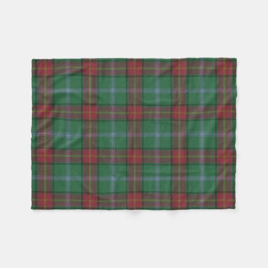 Provinz Manitoba Original Tartan Fleecedecke (Vorderseite (Horizontal))