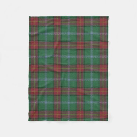 Provinz Manitoba Original Tartan Fleecedecke (Vorderseite)