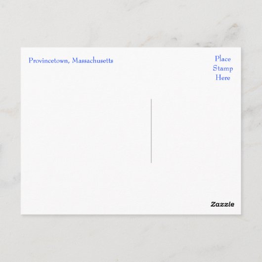 Provinz, Massachusetts Cape Cod Post Card Postkarte (Rückseite)