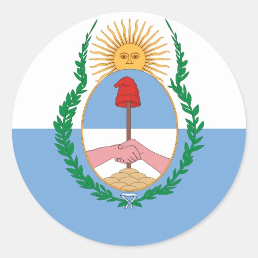 Provinz Mendoza, Argentinien Runder Aufkleber (Vorderseite)