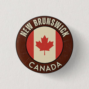 Provinz New Brunswick Kanada Button