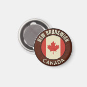 Provinz New Brunswick Kanada Magnet (Vorderseite/Rückseite)
