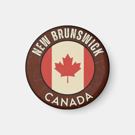Provinz New Brunswick Kanada Magnet (Vorne)