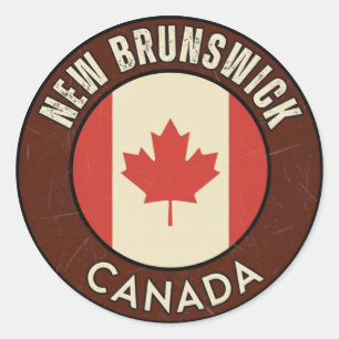 Provinz New Brunswick Kanada Runder Aufkleber