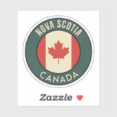 Provinz Nova Scotia Kanada Aufkleber (Blatt)