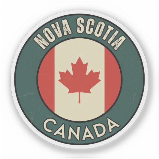 Provinz Nova Scotia Kanada Aufkleber (Vorderseite)