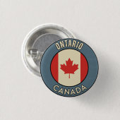 Provinz Ontario Kanada Button (Vorne & Hinten)