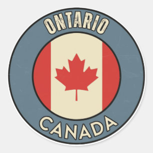 Provinz Ontario Kanada Runder Aufkleber
