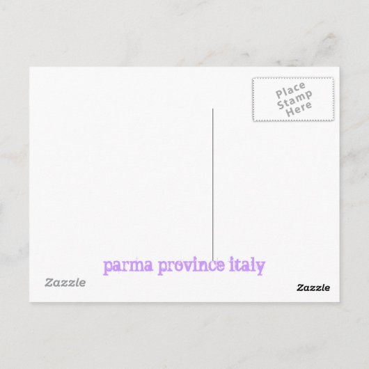 Provinz Parma - Tropfen Postkarte (Rückseite)