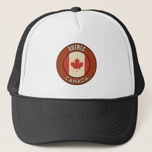 Provinz Quebec Kanada Truckerkappe (Vorderseite)