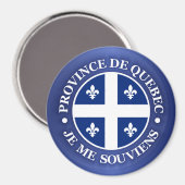 Provinz Quebec Magnet (Vorderseite/Rückseite)