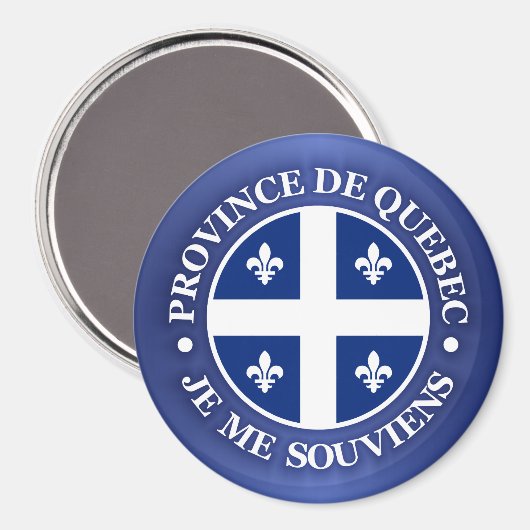 Provinz Quebec Magnet (Vorderseite/Rückseite)