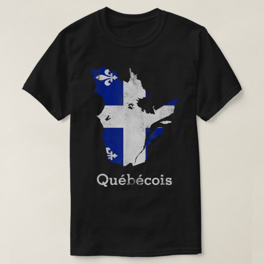 Provinz Quebec - Montreal Französisch Quebecois T-Shirt (Design vorne)