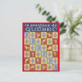 Provinz Québec Postkarte (Stehend Vorderseite)