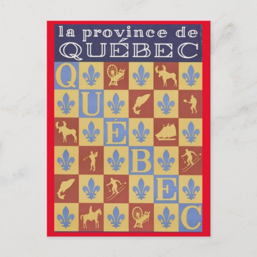 Provinz Québec Postkarte (Vorderseite)