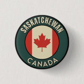 Provinz Saskatchewan Kanada Button (Vorderseite)