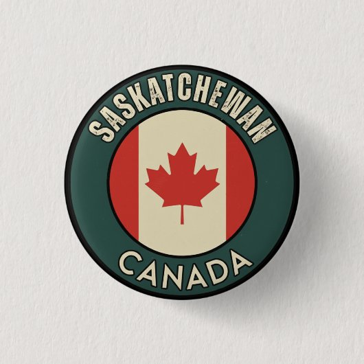 Provinz Saskatchewan Kanada Button (Vorderseite)
