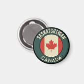 Provinz Saskatchewan Kanada Magnet (Vorderseite/Rückseite)