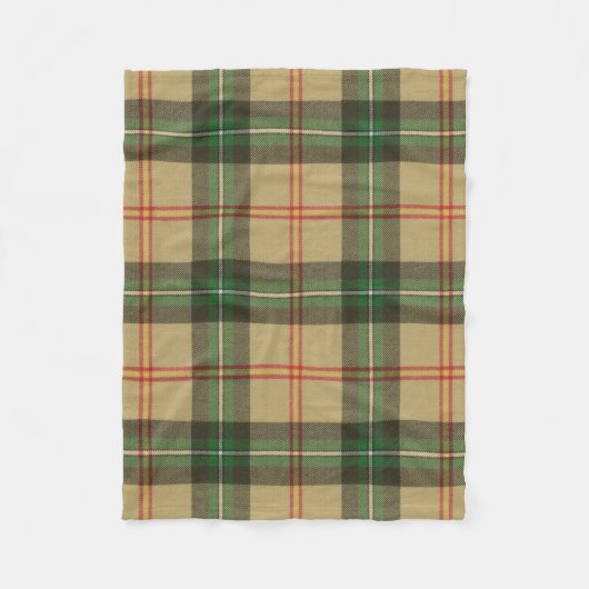 Provinz Saskatchewan Original Tartan Fleecedecke (Vorderseite)