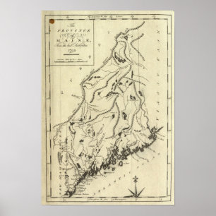 Provinz von Maine Poster