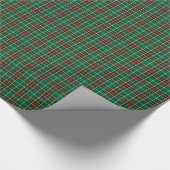 Provinz von Neufundland Kanada Tartan Geschenkpapier (Ecke)