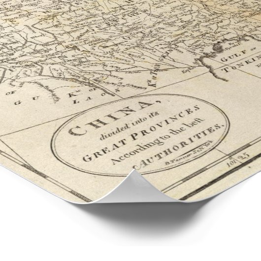 Provinzen der China Poster (Ecke)