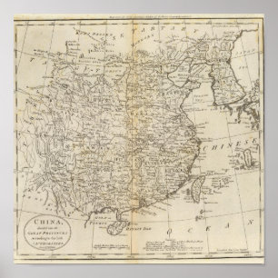 Provinzen der China Poster