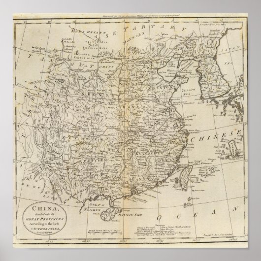 Provinzen der China Poster (Vorne)