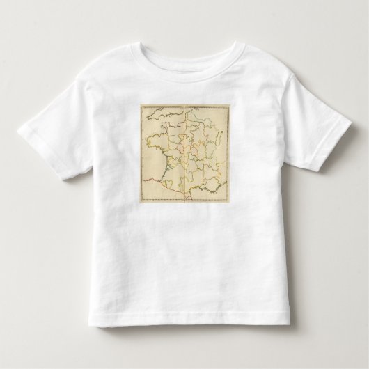 Provinzen, Frankreich-Kontur Kleinkind T-shirt (Vorderseite)