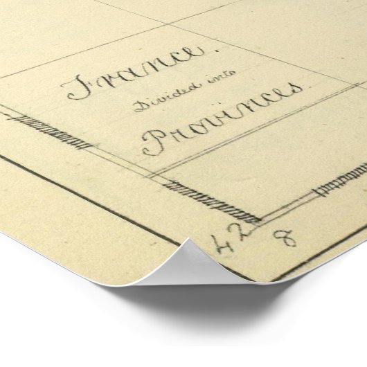 Provinzen Frankreich Poster (Ecke)