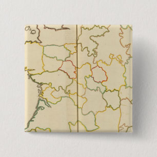 Provinzen, Kontur Frankreich Button