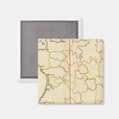 Provinzen, Kontur Frankreich Magnet (Vorderseite/Rückseite)