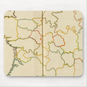 Provinzen, Kontur Frankreich Mousepad
