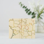 Provinzen, Kontur Frankreich Postkarte (Stehend Vorderseite)