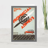 Provinzfluggesellschaften Karte (Vorderseite)