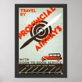 Provinzfluggesellschaften Poster (Vorne)