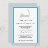 Provinzhauptstadt | Hochzeit Einladung (Vorne/Hinten)