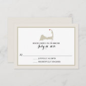 Provinzhauptstadt | HochzeitsrSVP RSVP Karte (Vorne/Hinten)